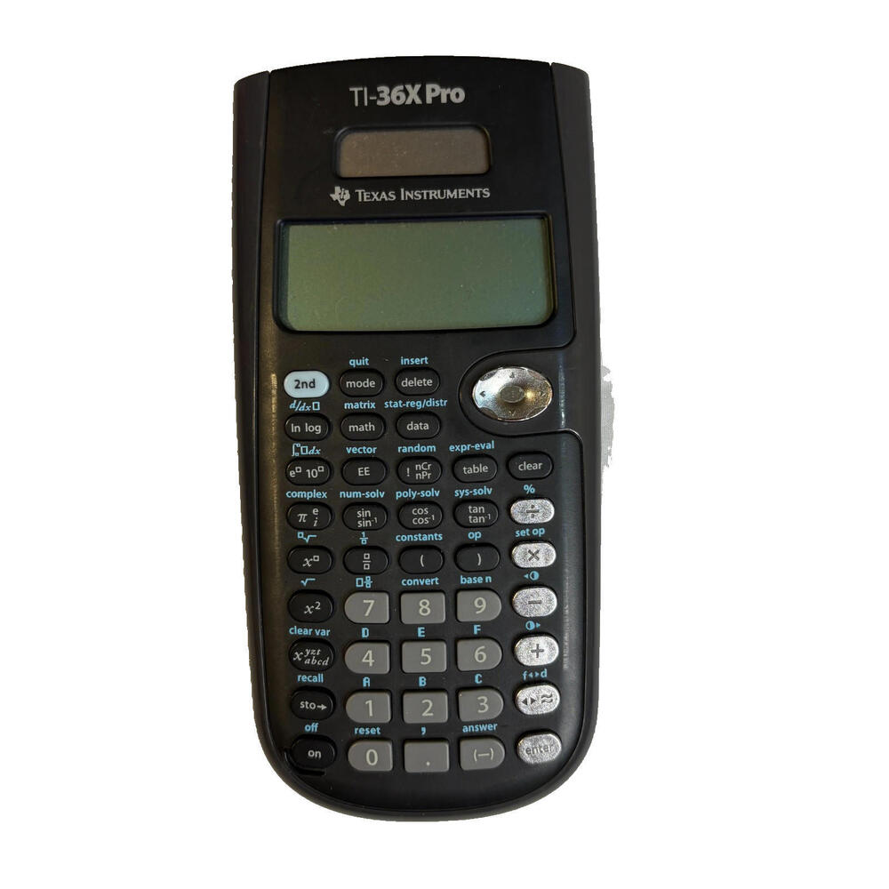 Texas Instruments TI-36X Pro Scientific Calculator w/ Cover – Tested Works